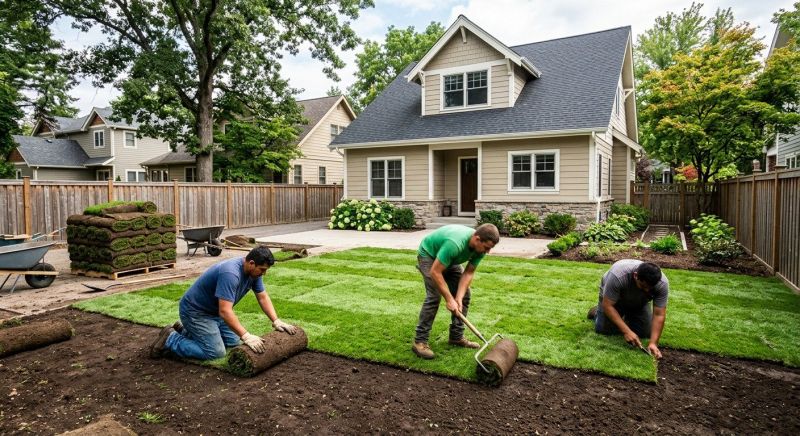Bluegrass Sod Installation in Aiken, SC