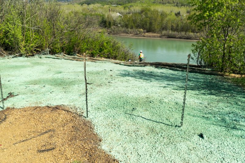 Hydroseeding detail