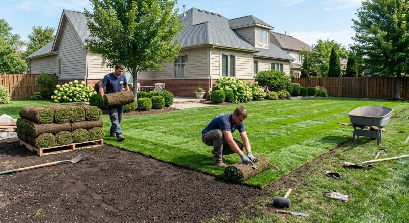 Grass Installation in Rockwall, TX